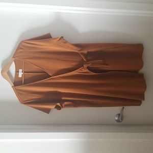 Plus Size Textured and Thread Madewell Faux Wrap Mini Dress